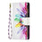 For Samsung Galaxy A34 5G Leather Case with Strap Pattern Printing Zipper Wallet Phone Stand Cover - Sunflower - 6