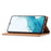 LC.IMEEKE For Samsung Galaxy A18 4G Case Wallet Microfiber Leather Phone Cover - Brown - 3