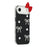For iPhone Air Case Pearl Bow Decor PC + TPU IMD Phone Cover with Rhinestone Camera Ring - Classic Black - 2