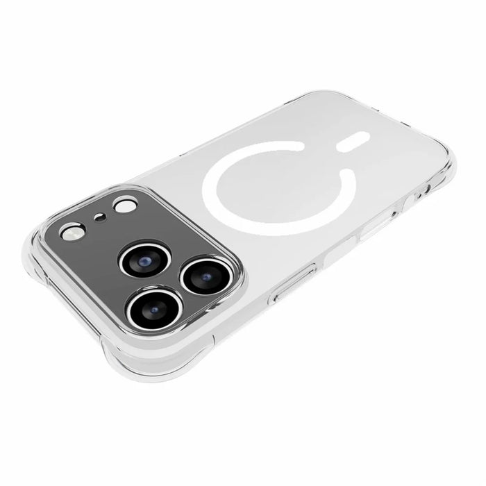 For iPhone 17 Pro  /  18 Pro Magnetic Case TPU Anti-drop Phone Back Cover - Transparent - 3