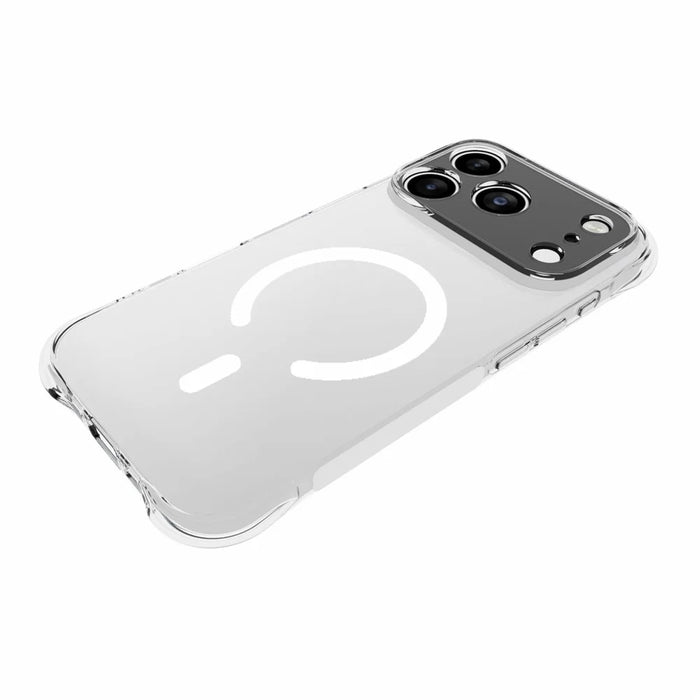 For iPhone 17 Pro  /  18 Pro Magnetic Case TPU Anti-drop Phone Back Cover - Transparent - 4