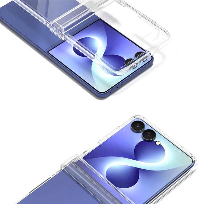 For Samsung Galaxy Z Flip8 Case Anti-Drop Transparent Hard PC Phone Cover - 3