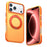 For iPhone 18 Pro / 17 Pro Case Rotating Kickstand Contrasting Color Design PC + TPU Phone Cover - Orange - 1