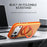 For iPhone 18 Pro / 17 Pro Case Rotating Kickstand Contrasting Color Design PC + TPU Phone Cover - Orange - 2