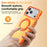 For iPhone 18 Pro / 17 Pro Case Rotating Kickstand Contrasting Color Design PC + TPU Phone Cover - Orange - 5