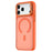 For iPhone 18 Pro Max / 17 Pro Max Magnetic Case Foldable Kickstand Matte PC + TPU Phone Cover - Orange - 2