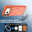 For iPhone 18 Pro Max / 17 Pro Max Magnetic Case Foldable Kickstand Matte PC + TPU Phone Cover - Orange - 4