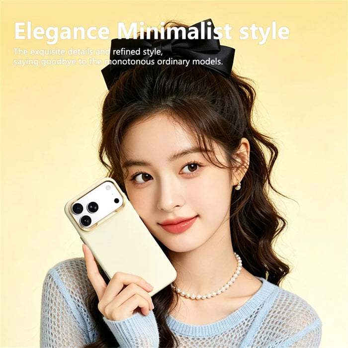 ABEEL For iPhone 17 Pro  /  18 Pro Magnetic Case Liquid Silicone Skin Feel PC Phone Cover - Yellow - 4