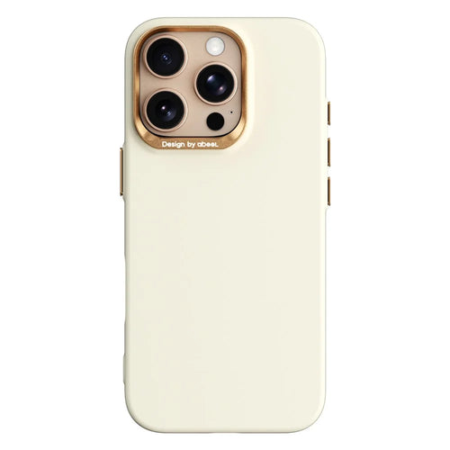 ABEEL For iPhone 16 Pro Magnetic Case Liquid Silicone Skin Feel PC Phone Cover - Yellow - 1