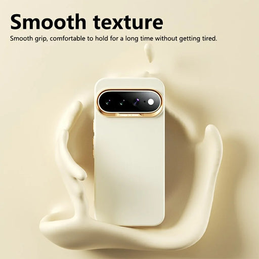 ABEEL For Google Pixel 10a Magnetic Case Liquid Silicone Skin Feel PC Phone Cover - Yellow - 2