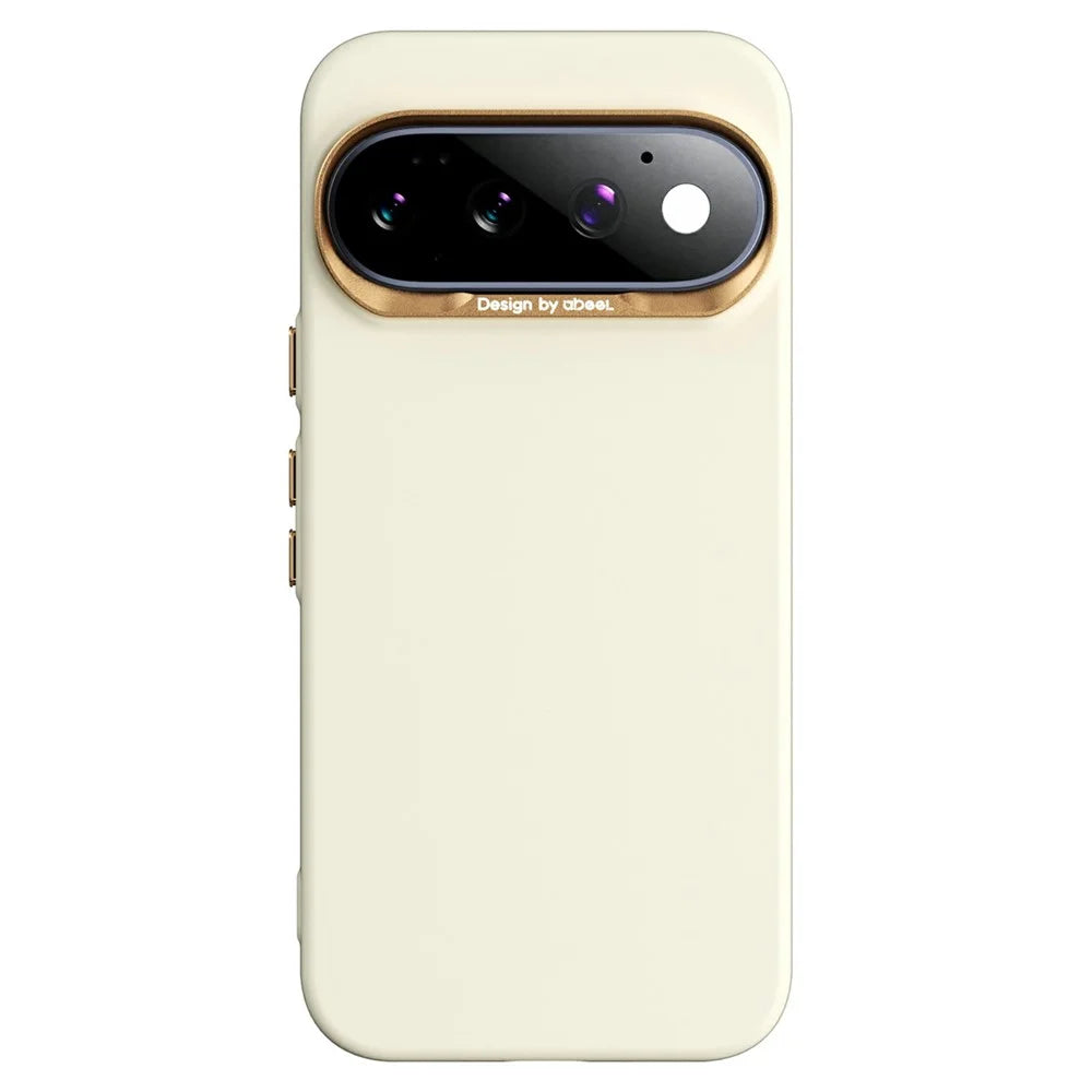 ABEEL For Google Pixel 11 Magnetic Case Liquid Silicone Skin Feel PC Phone Cover - Yellow - 1