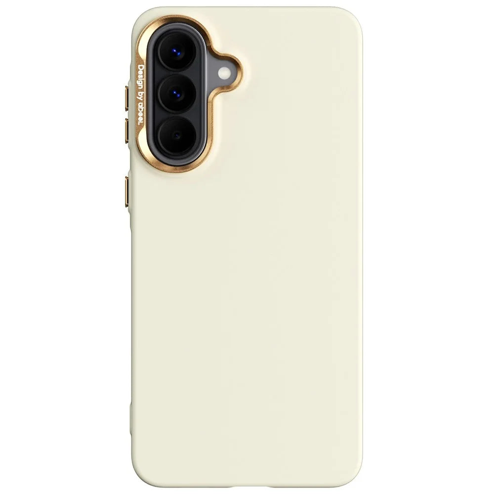 ABEEL For Samsung Galaxy A57 5G Magnetic Case Liquid Silicone Skin Feel PC Phone Cover - Yellow - 1
