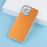 For iPhone 13 Pro Case PC + TPU IMD Phone Cover with Electroplated Camera Frame - Vibrant Orange - 5