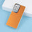 For Samsung Galaxy S23 Ultra Case PC + TPU IMD Phone Cover with Electroplated Camera Frame - Vibrant Orange - 5