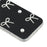 For iPhone 16 Pro Case Pearl Bow Decor PC + TPU IMD Phone Cover with Rhinestone Camera Ring - Classic Black - 6