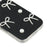 For iPhone 16 Plus Case Pearl Bow Decor PC + TPU IMD Phone Cover with Rhinestone Camera Ring - Classic Black - 5
