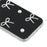 For iPhone 15 Pro Case Pearl Bow Decor PC + TPU IMD Phone Cover with Rhinestone Camera Ring - Classic Black - 6