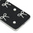 For Samsung Galaxy S26 Case Pearl Bow Decor PC + TPU IMD Phone Cover with Rhinestone Camera Ring - Classic Black - 5