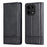 AZNS For OnePlus Turbo 6X Pro 5G Case Cowhide Texture PU Leather Wallet Phone Cover - Black - 1