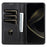AZNS For OnePlus Turbo 6X Pro 5G Case Cowhide Texture PU Leather Wallet Phone Cover - Black - 3