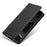 AZNS For OnePlus Turbo 6X Pro 5G Case Cowhide Texture PU Leather Wallet Phone Cover - Black - 4