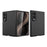 For Samsung Galaxy Z Fold8 Case Skin-Feel Rubberized Hard PC Phone Cover with Front Screen Film - Black - 1