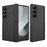 For Samsung Galaxy Z Fold8 Ultra Case Kickstand Hard PC Phone Cover with Screen Film - Black - 1