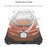 For iPhone 17 Pro Case Magnetic Rotating Kickstand Gradient Aramid Fiber Frameless Phone Cover - Orange - 3