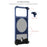 For iPhone 17 Pro Case Magnetic Rotating Kickstand Gradient Aramid Fiber Frameless Phone Cover - Orange - 5