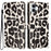 For iPhone 17 Case Leopard Print Wallet Stand Flip Leather Phone Cover with Wrist Strap - Black - 1