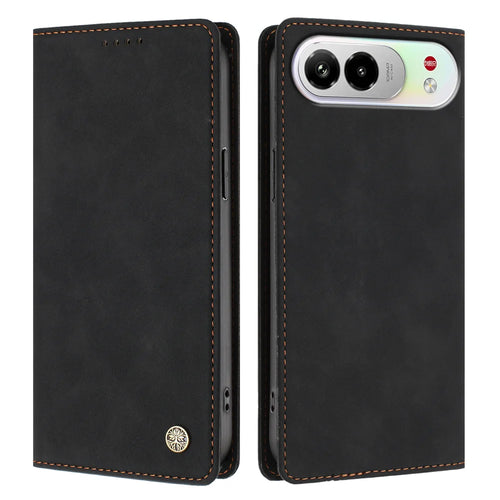 For ZTE nubia Air Pro 5G Case HX RFID Blocking Wallet Stand Leather Flip Phone Cover - Black - 1