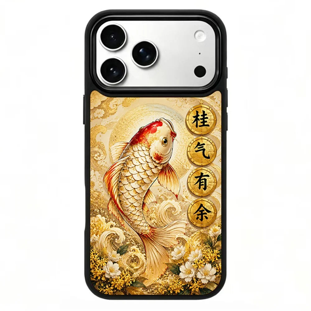 For iPhone 18 Pro / 17 Pro Magnetic Case Five Elements Metal Art Series UV Printing PC + Silicone Phone Cover - J00001 - 1