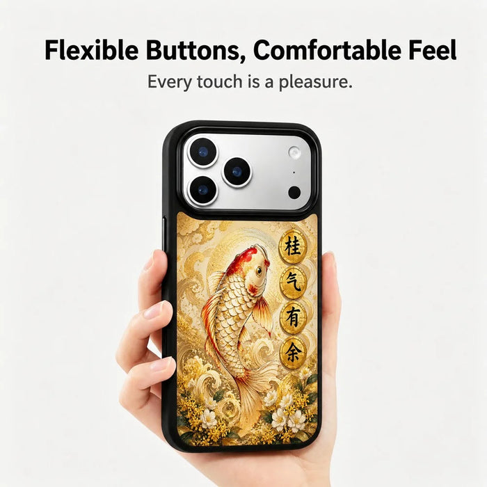 For iPhone 17 Pro Max Magnetic Case Five Elements Metal Art Series UV Printing PC + Silicone Phone Cover - J00001 - 2