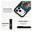 For iPhone 17 Pro Max Magnetic Case Five Elements Water Art Series UV Printing PC + Silicone Phone Cover - S00001 - 4