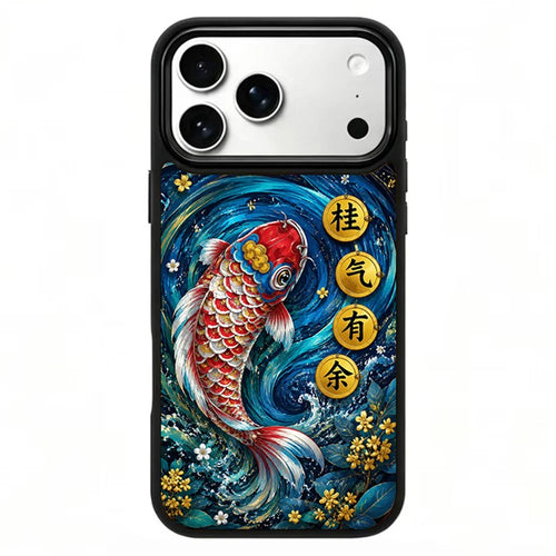 For iPhone 18 Pro Max / 17 Pro Max Magnetic Case Five Elements Water Art Series UV Printing PC + Silicone Phone Cover - S00001 - 1