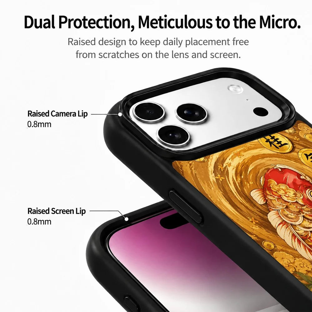 For iPhone 18 Pro Max / 17 Pro Max Magnetic Case Five Elements Earth Art Series UV Printing PC + Silicone Phone Cover - T00001 - 5