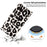 For Samsung Galaxy S26 Case Leopard Print Wallet Stand Flip Leather Phone Cover with Wrist Strap - Black - 4