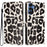 For Samsung Galaxy S26+ Case Leopard Print Wallet Stand Flip Leather Phone Cover with Wrist Strap - Black - 1