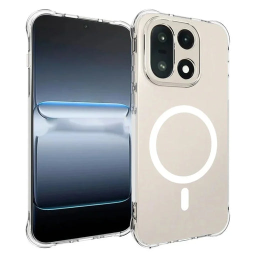 WANLONFENG for OnePlus 15 5G WL1 Series 2.0mm Magnetic Case Clear TPU Phone Back Cover with 2Pcs Screen Films - Transparent - 2