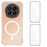 WANLONFENG for Honor Magic8 5G WL1 Series 2.0mm Magnetic Case Clear TPU Phone Back Cover with 2Pcs Screen Films - Transparent - 1