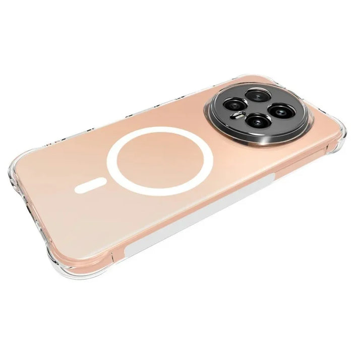 WANLONFENG for Honor Magic8 5G WL1 Series 2.0mm Magnetic Case Clear TPU Phone Back Cover with 2Pcs Screen Films - Transparent - 4