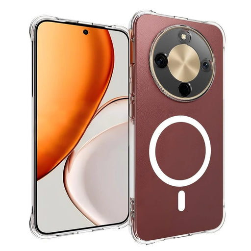 WANLONFENG for Honor X70 5G / Honor X9d 5G / Honor Magic8 Lite 5G WL1 Series 2.0mm Magnetic Case Clear TPU Phone Back Cover with 2Pcs Screen Films - Transparent - 2