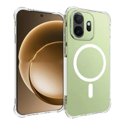 WANLONFENG for OnePlus 15T 5G WL2 Series 2.0mm Magnetic Case Clear TPU Phone Back Cover with Screen Film - Transparent - 2