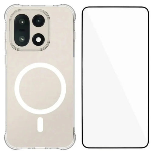 WANLONFENG for OnePlus 15 5G WL2 Series 2.0mm Magnetic Case Clear TPU Phone Back Cover with Screen Film - Transparent - 1