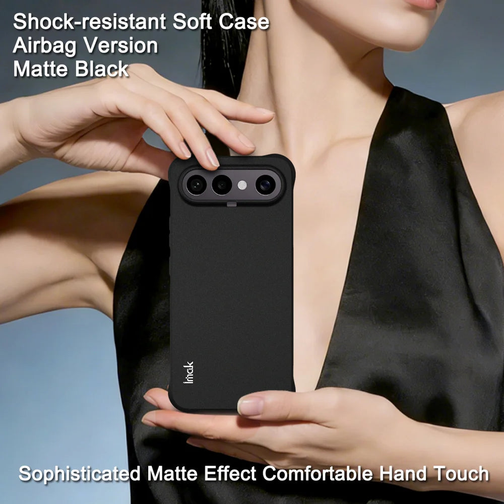 IMAK for vivo X300 FE 5G ZEISS Edition / vivo S50 Pro mini 5G Case TPU Phone Cover Airbag Shockproof Protection - Matte Black - Matte Black - 2
