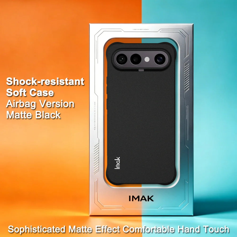 IMAK for vivo X300 FE 5G ZEISS Edition / vivo S50 Pro mini 5G Case TPU Phone Cover Airbag Shockproof Protection - Matte Black - Matte Black - 3