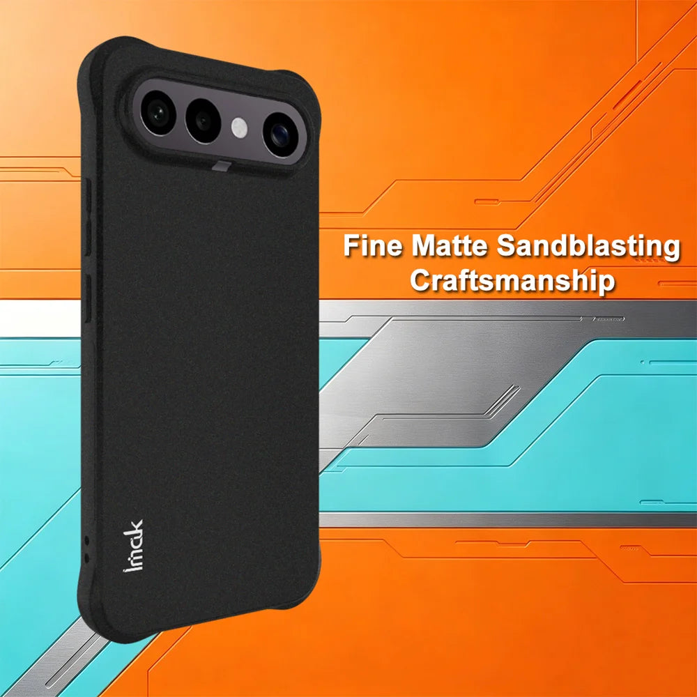 IMAK for vivo X300 FE 5G ZEISS Edition / vivo S50 Pro mini 5G Case TPU Phone Cover Airbag Shockproof Protection - Matte Black - Matte Black - 4