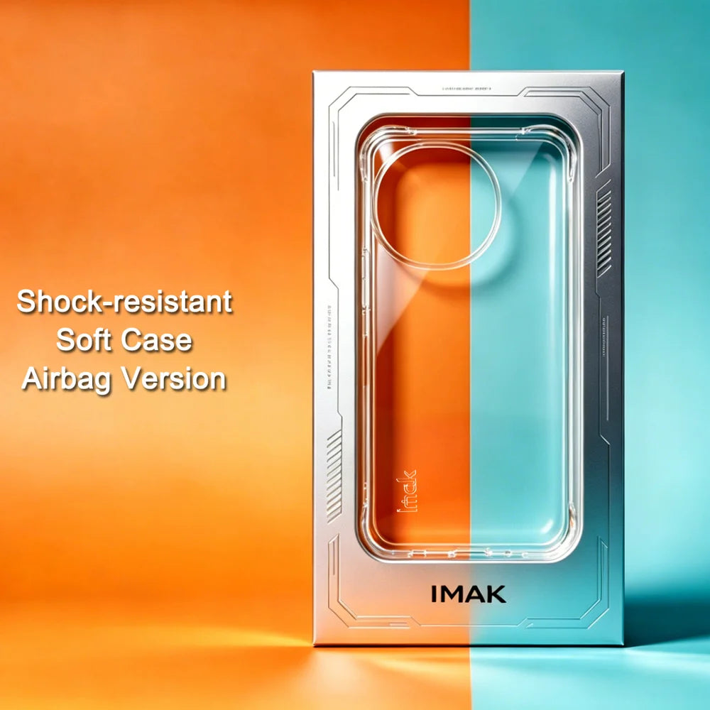 IMAK for Sharp Aquos R11 Case TPU Phone Cover Airbag Shockproof Protection - Transparent - Transparent - 3