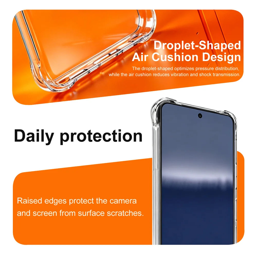 IMAK for Sharp Aquos R11 Case TPU Phone Cover Airbag Shockproof Protection - Transparent - Transparent - 7