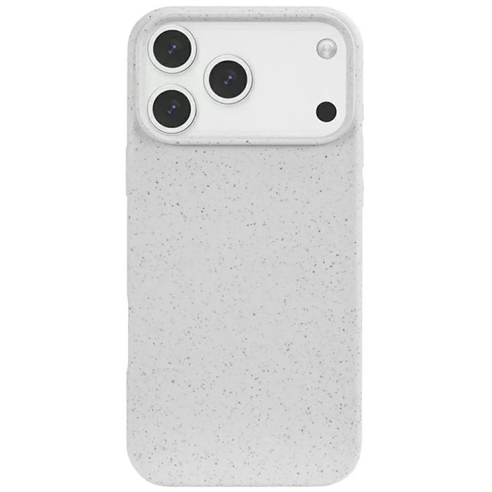 For iPhone 18 Pro / 17 Pro Case Biodegradable Wheat Straw + TPU Matte Phone Cover - Beige - 2